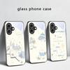 Свежий и целебный бриз Для iPhone 17 Air 16 E 15 Plus 14 Pro Max 13 12 mini 11 5 6 7 8 Plus XR XSMax SE Черный Стеклянный Чехол для Телефона