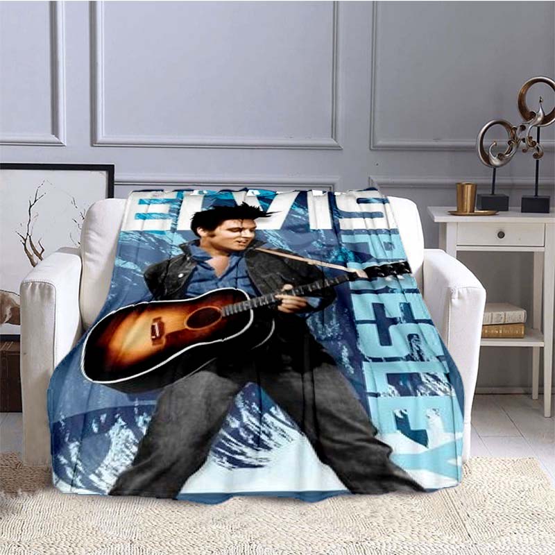 Различные стили 3D-печатных диванных пледов с узором E-Elvis (рок-певец), подходят для спален взрослых и детей, а также для гостиных