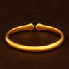 Ancient gold kitten paw print bracelet, cat paw bangle, cute pet cat bracelet, open bangle
