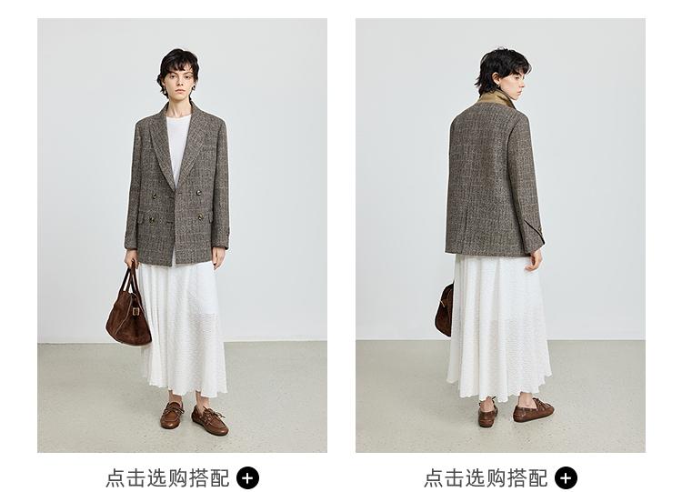 LILY vintage checkered suit jacket