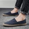 2024 High Quality Espadrilles Footwear Men's Flat Canvas Shoes Hemp Lazy Flats for Men Moccasins Male Loafers Driving Shoes New 2024