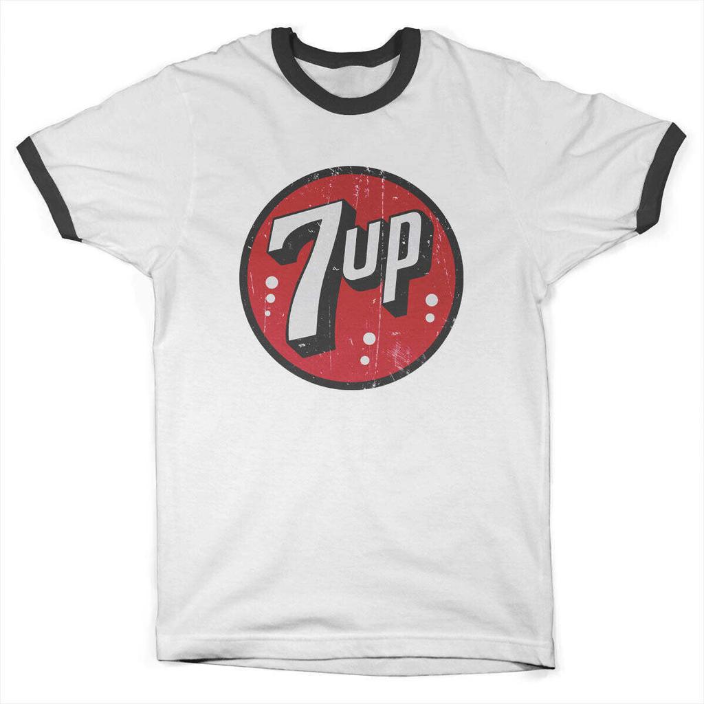 Официальная лицензия 7UP Винтажный логотип 7-UP Мелодия для звонка Футболка