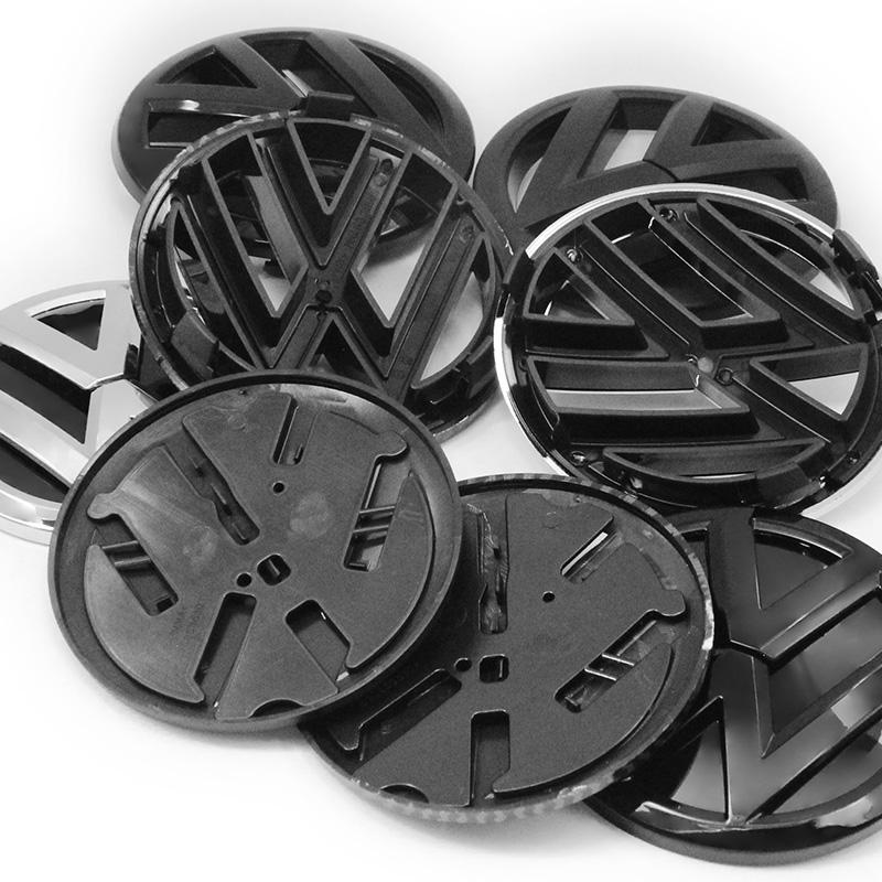 VW GTI GOLF 2026 Hot For VOLKSWAGEN VW Cup Holders 120mm 110mm VW Car Logo Emblem Hood Front And Rear Tail Mark Rear Badge Repla