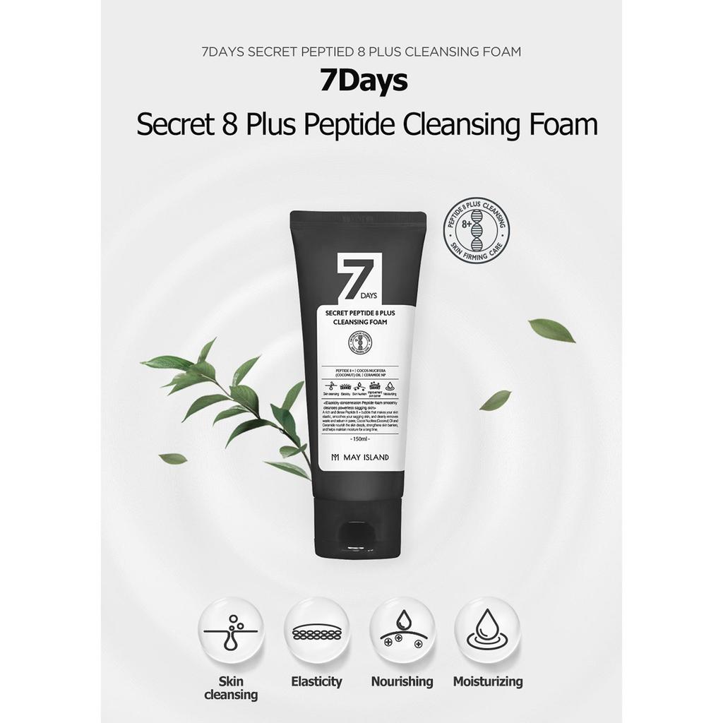 [MayIsland] 7Days Secret Peptide 8+ Очищающая пенка (150мл)