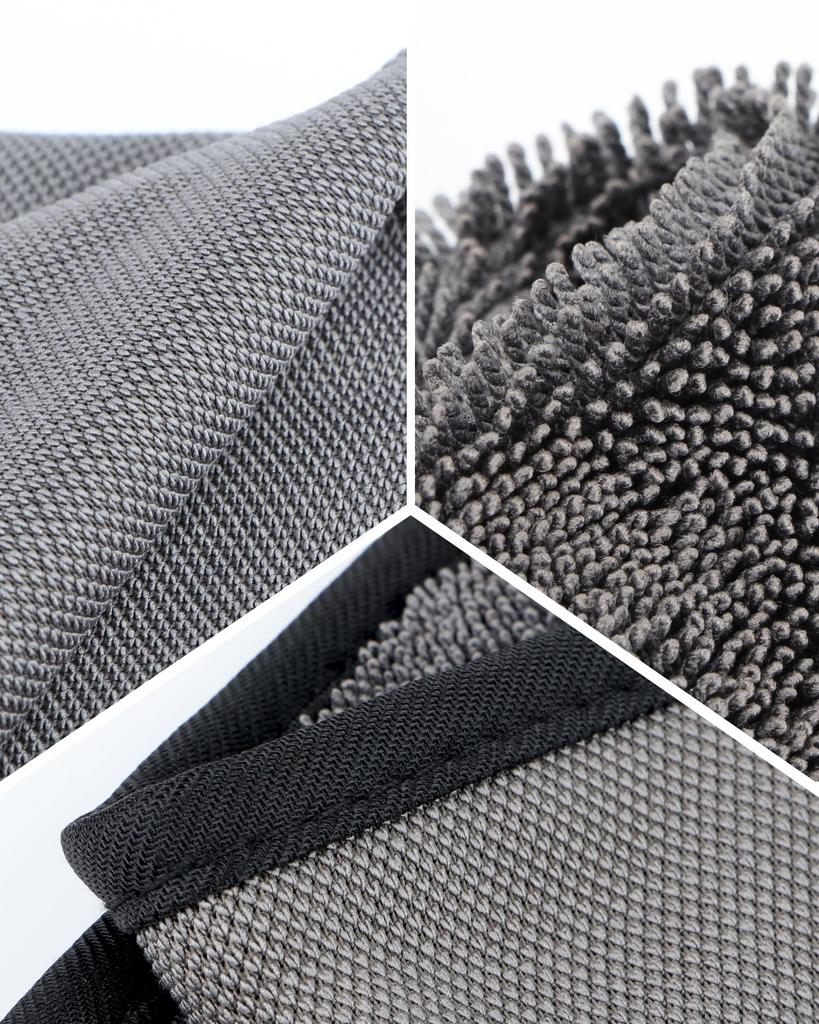 HOMEXCEL Car Wash Microfiber Super Car Wash Pack of 50x60cm Towels, Cloths, Absorbent, Large, Quick-Drying, Cloths, 2, (Gray)