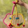 Colorful Edging Portable Fan Vintage Handheld Fan Creative Cooling Fan  Photo Prop