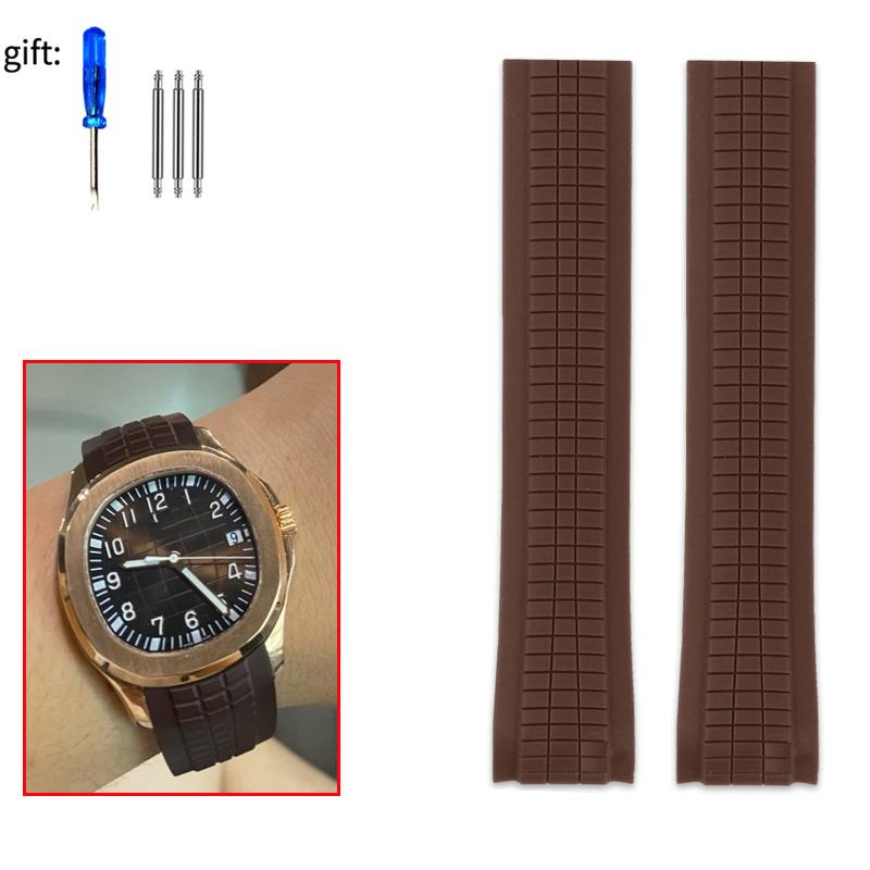 21 мм Мягкий Резиновый Ремешок для Часов Aquanaut Для Patek Philippe Силиконовый 5164A 5167A 5168A Складная Пряжка Высококачественный Ремешок