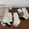 Ladies Spring and Summer New Sweet Bow College Style Leisure Boneless Short Tube Socks