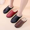 New Cotton Shoes Women's Winter Cotton Boots Middle-aged and Elderly Waterproof Thickened Non-slip Soft-soled Shoes Comfortable Leather Cotton