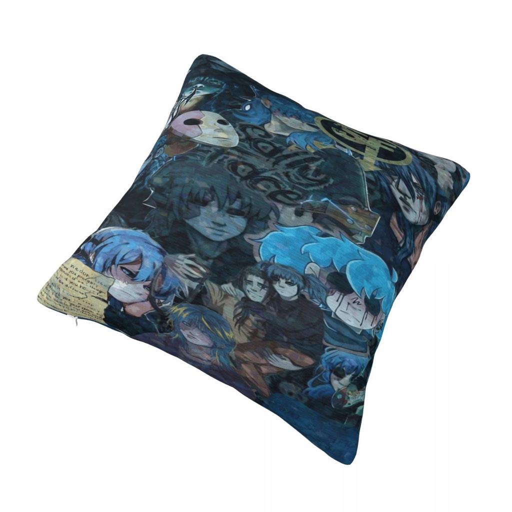 Pillow Case Game S-Sally F-Face Terror Adventure Square Pillow Cover Kawaii Cushion Cover For Wedding Party Home Decor