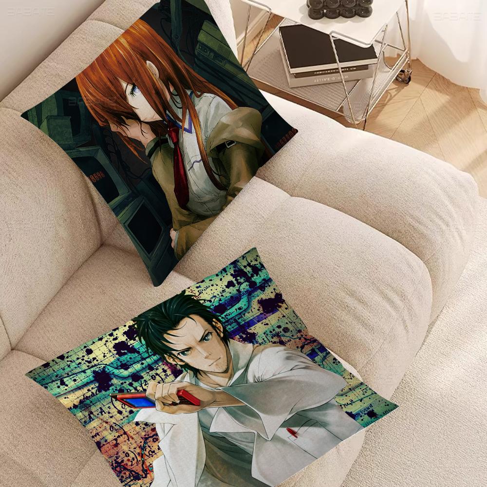 Наволочка Steins Gate toon Подарок Наволочка для подушки Спальня Дом Диван Кресло Сиденье Декор наволочка