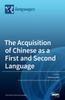Книга The Acquisition of Chinese As a First and Second Language