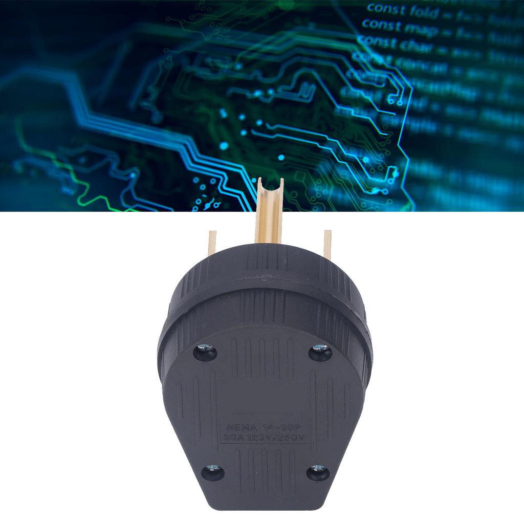 4-отверстие промышленная вилка PA66 пластиковая латунная прямая силовая вилка разъем 30A 125V 250V