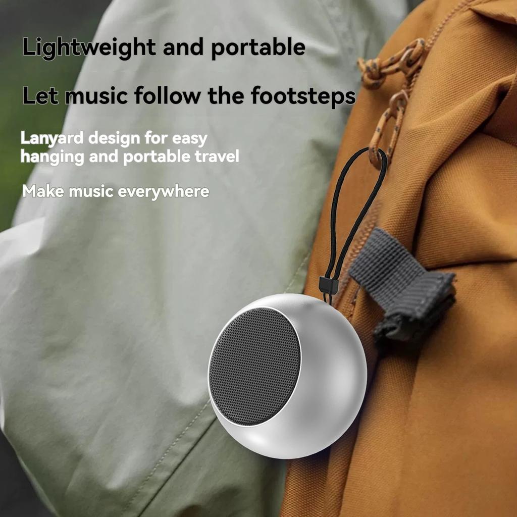 Portable Wireless Bluetooth Speaker New Steel Gun Metal Heavy Subwoofer Outdoor Mini Bluetooth Small Speaker for Home Office