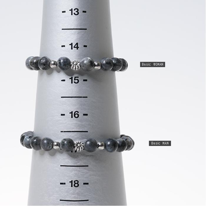 Серебряный парный браслет Jbans Classic с серым нефритовым камнем (C1701-Ac341Gr)