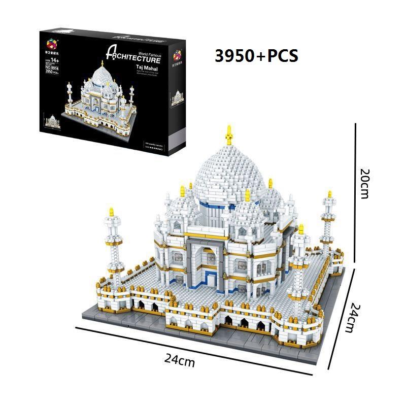 Pzx Mini Blocks World Architecture  Sydney Opera House Big Ben Building Bricks Juguetes For Boy Toys Girl Gift Christmas