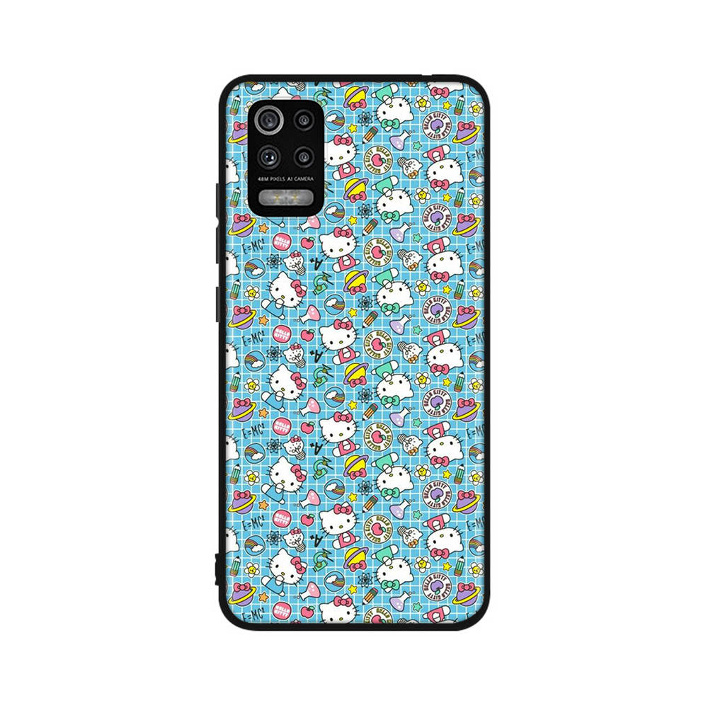 Чехол KT59 Hello Kitty Girl для Samsung A04 A14 A23 A34 A54 M23 M33 M52 M53 Realme 10 9 C30S C35 C55 VIVO Y02S Y21 Y33S Y51 X80 Pro, прозрачный чехол