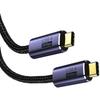 USB-C и кабель 1,5 м Type-c USB4 (20 Гбит/с) Совместимость с PD Быстрая зарядка 100 Вт/5 А Видеовыход 8K/60 Гц Сверхпрочный нейлон Совместимость с моделями типа C
