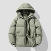 Men's and Women's Hooded Down Jacket - Thick Cotton Coat for Autumn and Winter