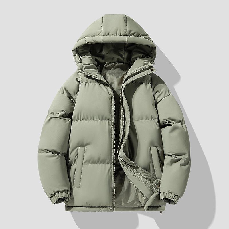 Men's and Women's Hooded Down Jacket - Thick Cotton Coat for Autumn and Winter