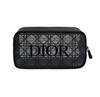 Cannage Pattern Black Logo Pouch Christian Dior Cosmetic Pouch Novelty Pouch Gift Black