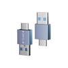 Набор из 2 шт. Адаптер USB Type-C на USB 3.1 из алюминиевого сплава, поддерживающий скорость передачи данных 10 Гбит/с и функцию OTG, удобное использование