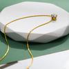 Titanium Steel Zirconia Necklace Waterproof Chain Necklace New Pendant Necklace  for Woman