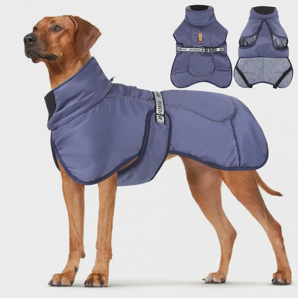 Reflective Thick Winter Coat for Large Dogs - Warm Cotton Pet Clothing