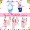 Счастливой Пасхи костюм кролика воздушный надувной кролик талисман наряды для детей унисекс