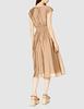 Mercury Duo Women's Beige Shirring Dress, Size F (Free Size), Made in Japan