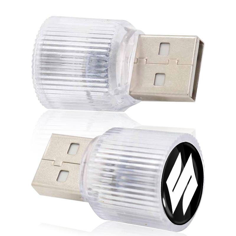 Новый Автомобильный Мини USB LED Подсветка Салона Декоративная Атмосферная Лампа для Suzuki GSR GSR750 GSR600 SV 650 Swift Jimny Grand Vitara Samurai Spacia Liana