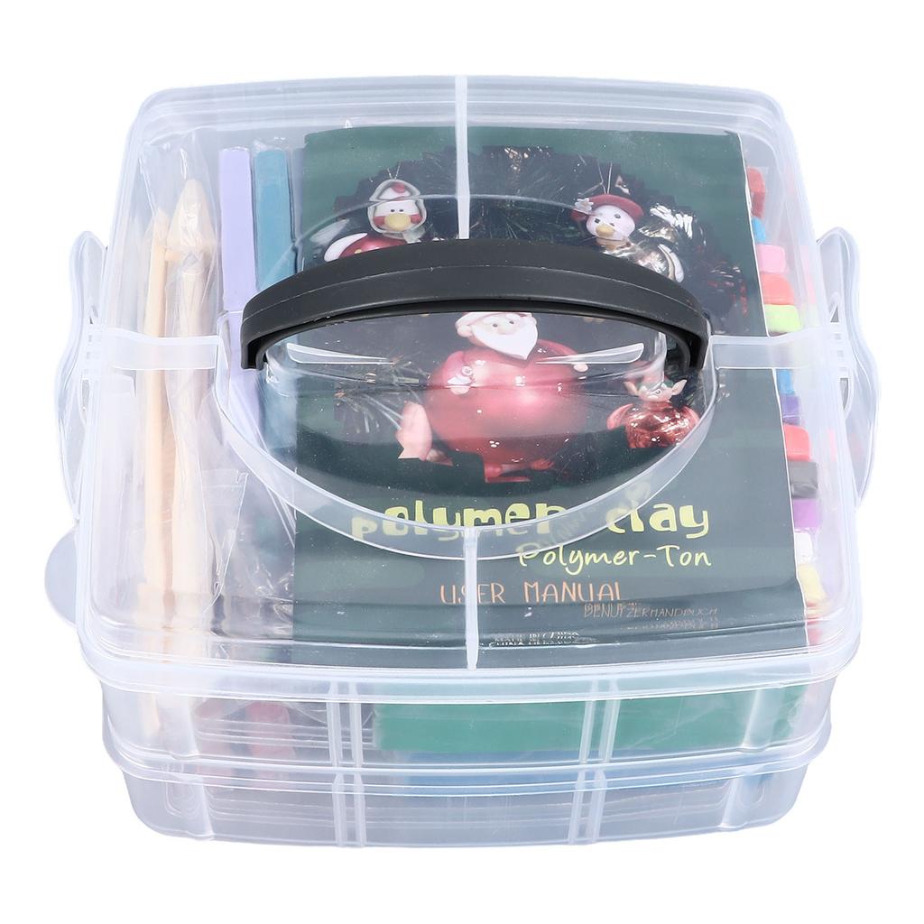 Набор полимерной глины 42 цвета 5 инструментов-шпателей Развивающая детская игрушка Набор для лепки для детей от 3 лет