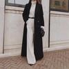 Autumn/Winter 2025 Cross-border Women's Casual Long Solid Color Warm Wool Coat