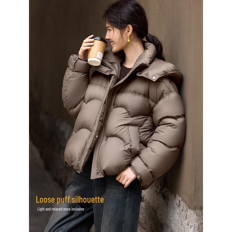 XWI Женская короткая пуховая зимняя куртка из утиного пуха