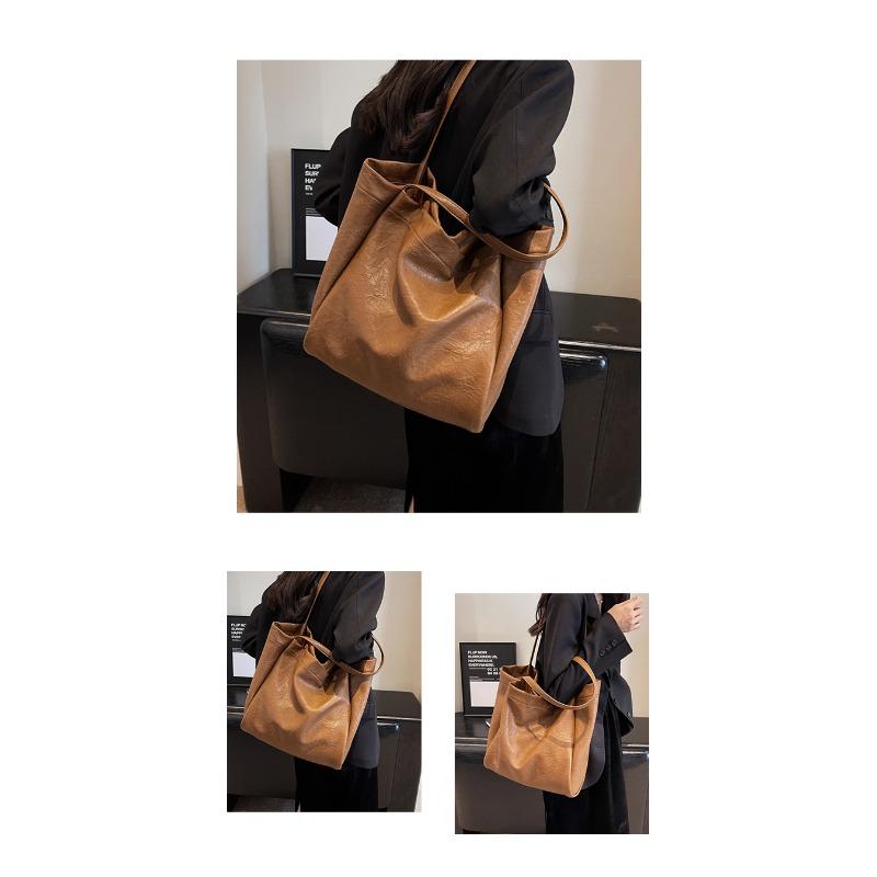 Большая сумка 2024, новинка, винтажная сумка на плечо для отдыха, высокое качество, большая вместительная сумка для поездок на работу