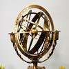45.72cm Brass Armillary with Working Compass, Brass Leo Armillary Sphere, Astrolabe, Marine Table Decor