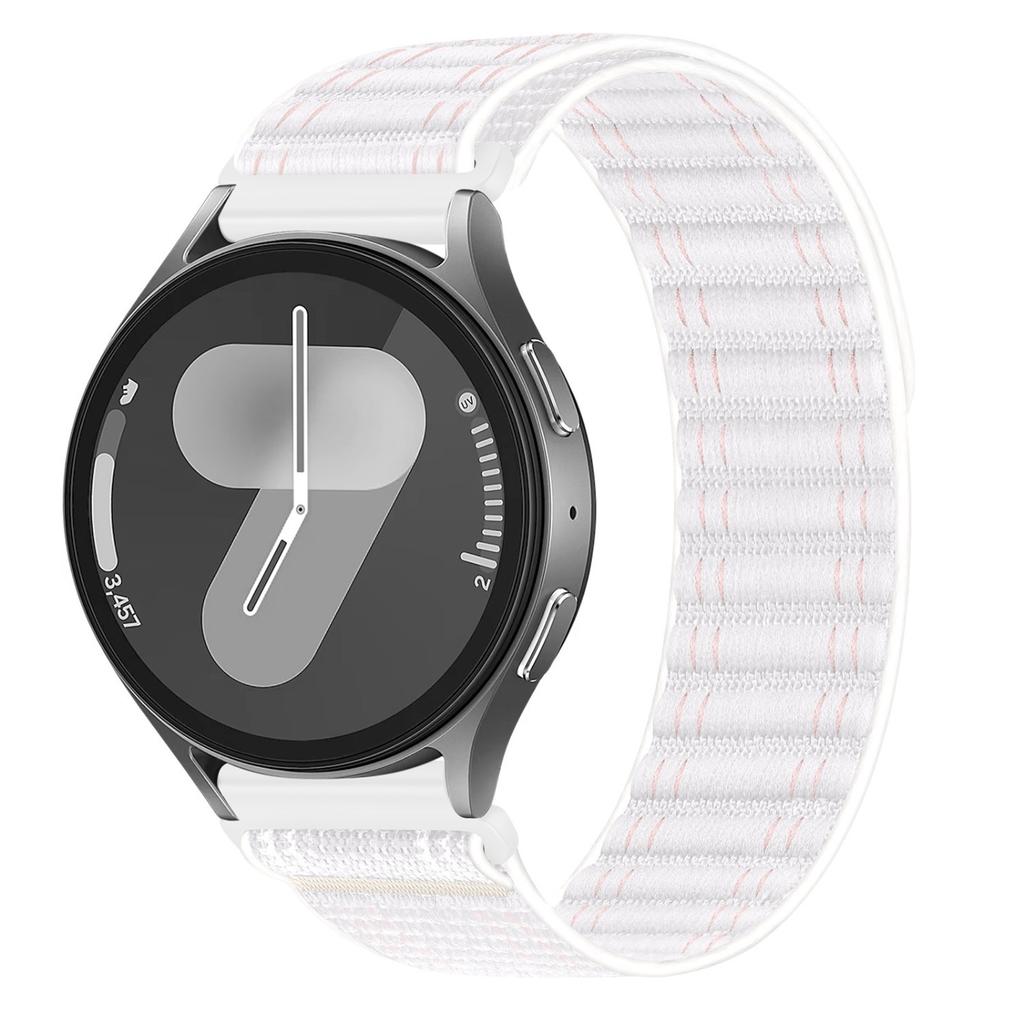 For Huawei Watch GT 6 46mm Nylon Watch Band 22mm Wave Pattern Magic Tape Closure Wrist Strap