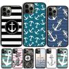 Якорь Компас морской моряк парусный Чехол для телефона Для iPhone 16 15 14 13 12 Pro Max mini 11 Pro Max XS XR Plus