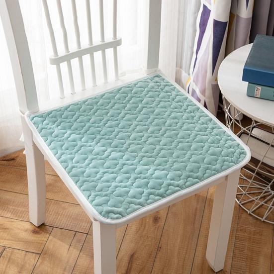 Chair Cushion Soft Comfortable Cozy Elegant Minimalistic Restaurant Accessory Polyester Fiber Seat Plush Dining Chair Cushion for Winter