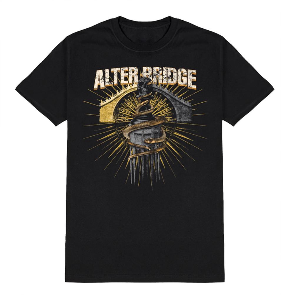 Футболка Alter Bridge Все размеры S M L 2345XL Хлопок черный Короткий рукав KN328 Унисекс Футболка