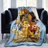 1pc. The Lion King Cartoon Blanket, Soft Microfiber Throw for Home Decor, Gift Idea, Soft Flannel Throw Blanket, Versatile & Cozy for Bedroo