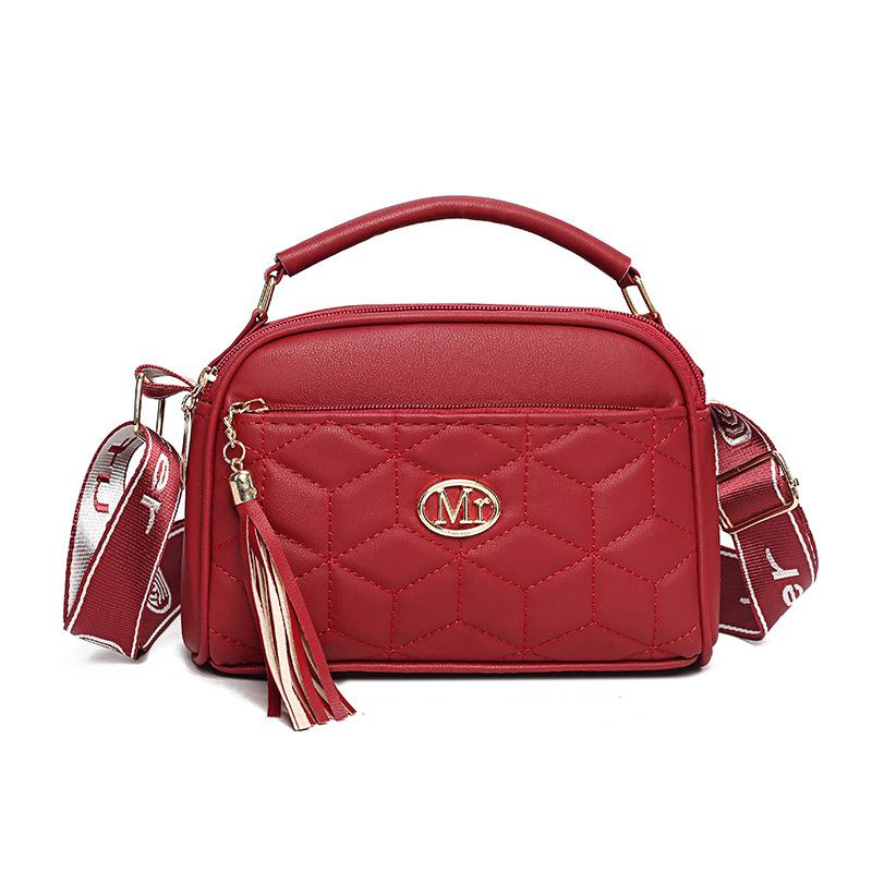 Новая женская сумка-мессенджер осенне-зимний тренд универсальная ромбовидная сумка с бахромой большая вместимость модная портативная наплечная сумка для девушек