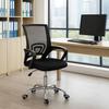 Fauteuil de bureau - Springos - Pivotant - Noir - Rembourré - Réglable en hauteur