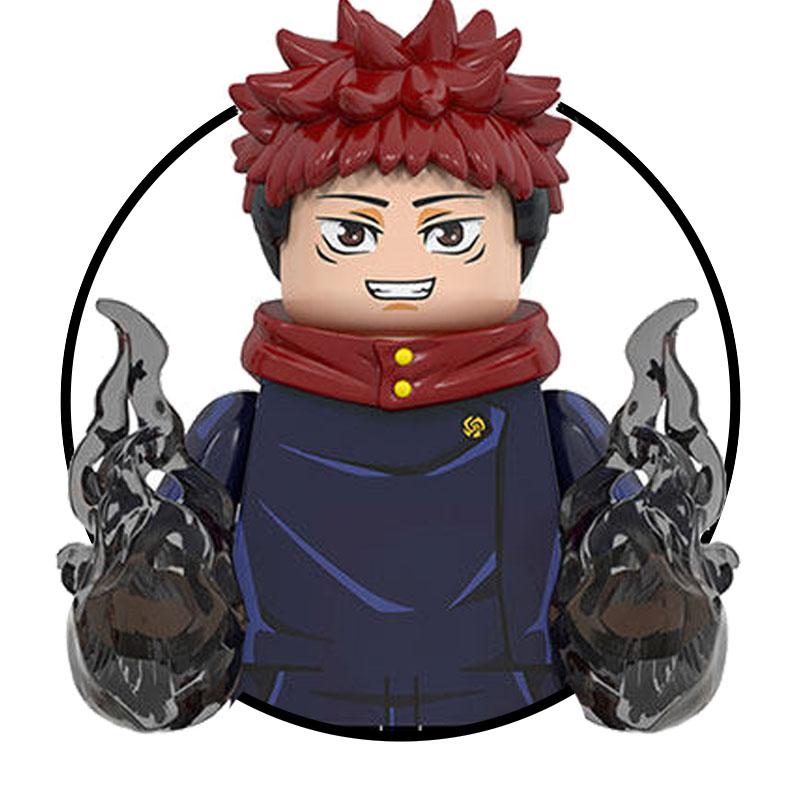 40pcs Jujutsu Kaisen Building Blocks Itadori Yuji Gojo Satoru Ryomen Mini Action Figure Accessories Christmas Gift for Kids