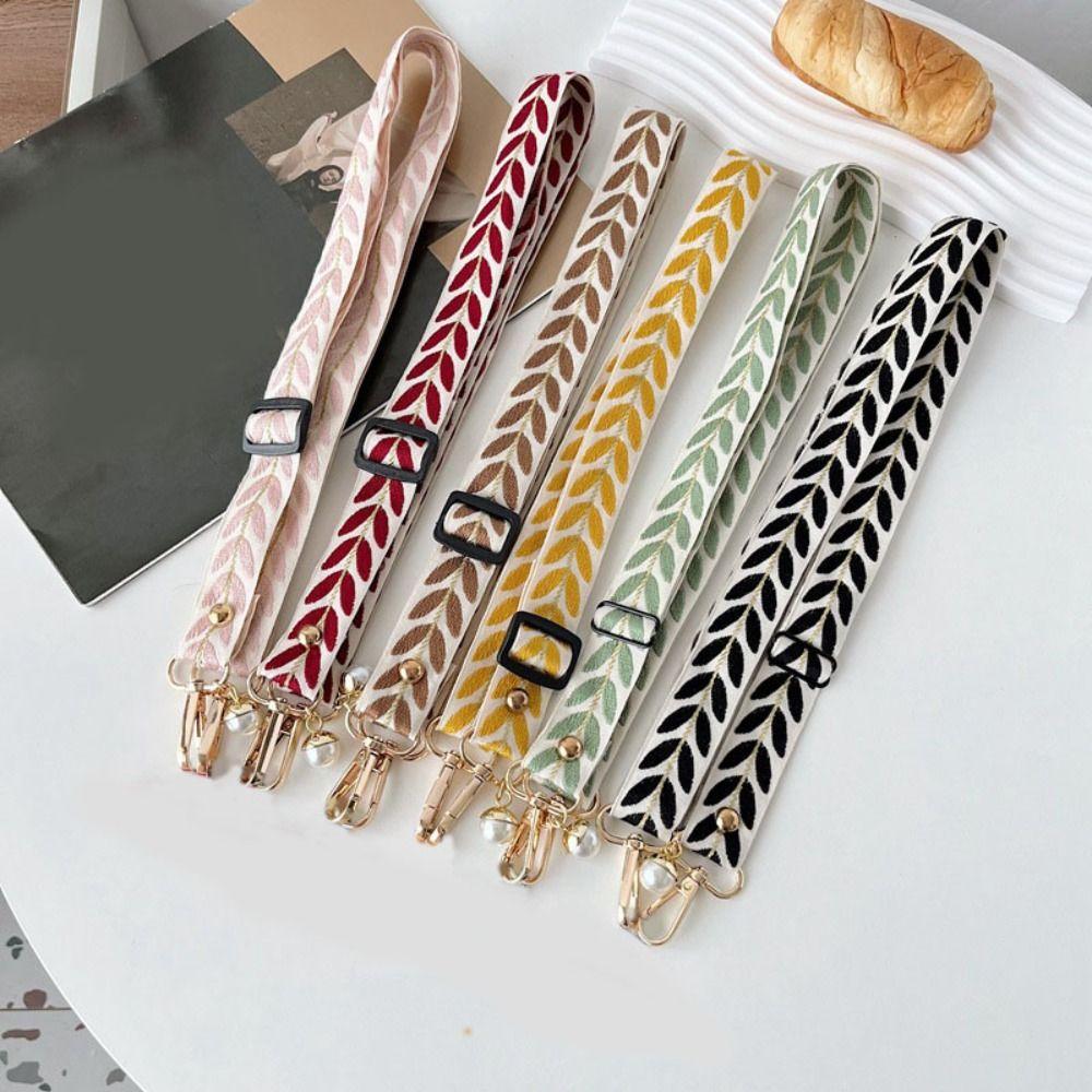 Wide Cloth Phone Antilost Lanyard Pearl Pendant Long Phone Strap Cell Phone Lanyard Shoulder Strap