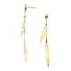 Vendome Earrings K10 Yellow Gold Leaf GJVA0270 YG [Official] [VIHA Aoyama]