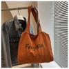 Lightweight Drawstring Tote Bags Casual Handbag Ins Letter Shoulder Bag  Outdoor