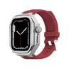Роскошный комплект для модификации Apple Watch 10 42 мм 46 мм Корпус из нержавеющей стали Резиновый спортивный ремешок для iWatch Series 10 42 мм 46 мм