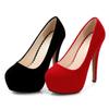 Fashion 2024 High Heels Platform Pumps 14cm Sexy Ladies Party Red Stiletto Heels 4cm Waterproof Women's Shoes Size 46 Round-Toe Fashion