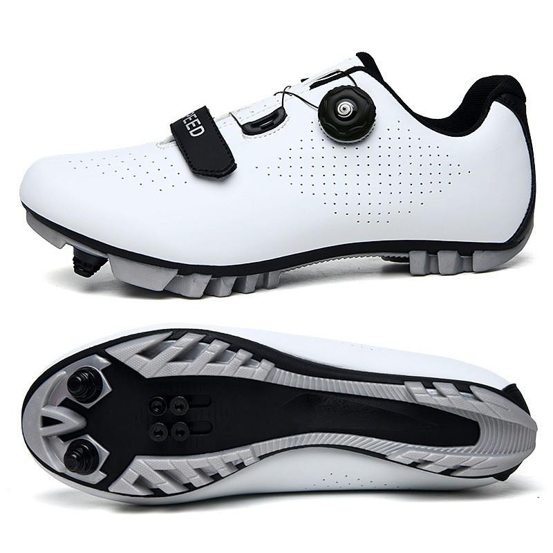 Unisex Cycling Shoes Road Mountain Bike SPD Clipless Pedals Breathable Rigid Sole Indoor Trainer Wide Fit